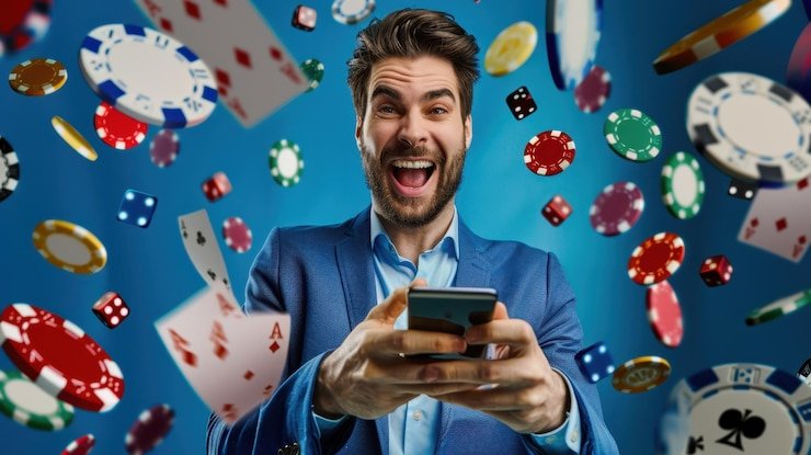 Pengguna Indonesia membaca menu hiburan mobile